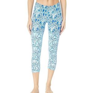 Lilly Pulitzer Weekender Whisper Blue One Of a Kind Crop Leggings XS